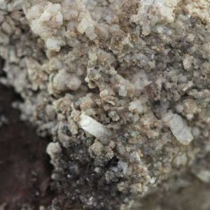 Harmotome, heulandite, calcite