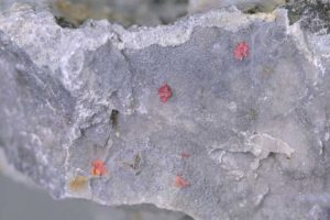 Realgar, kalcit