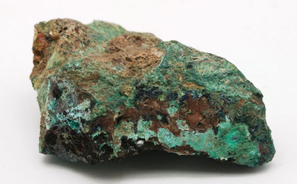 Domeykite, azurite, malachite