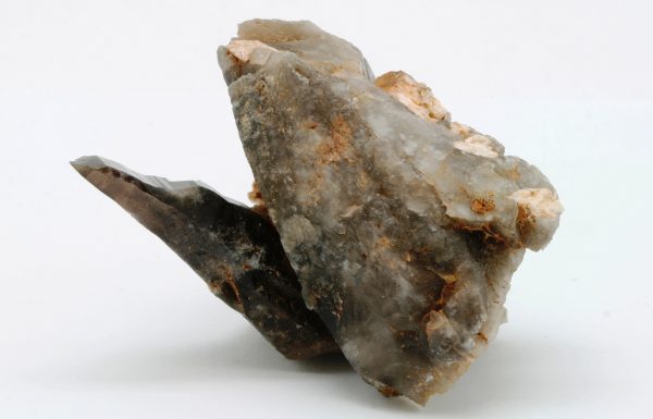 Smoky quartz, albite