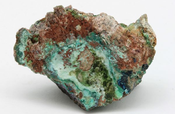 Domeykite, cuprite, chrysocolla, azurite, olivenite