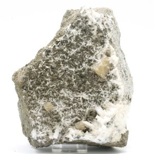 Natrolite, calcite
