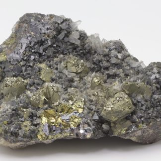 Galena, chalcopyrite, pyrite
