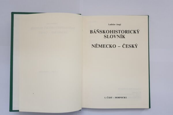 Báňskohistorický slovník - německo - český - Image 2