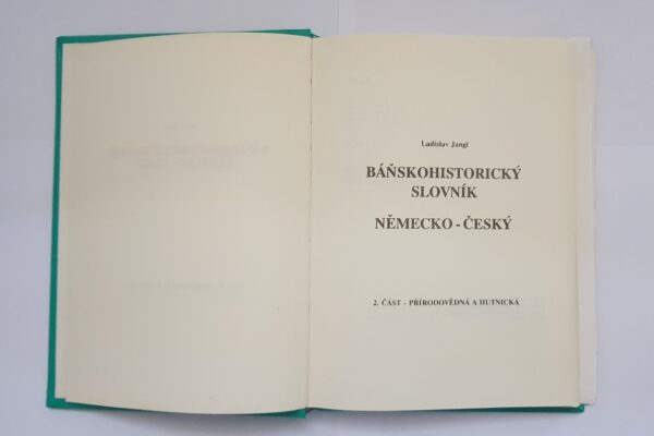 Báňskohistorický slovník - německo - český - Image 4