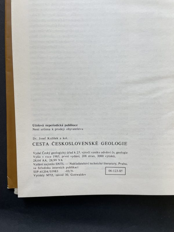 Cesta československé geologie: k 25. výročí vzniku odvětví čs. geologie - Image 3