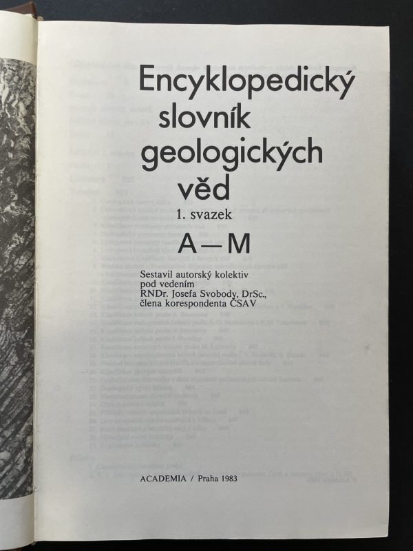Encyklopedický slovník geologických věd : 2 díly (A-Ž) - Image 2