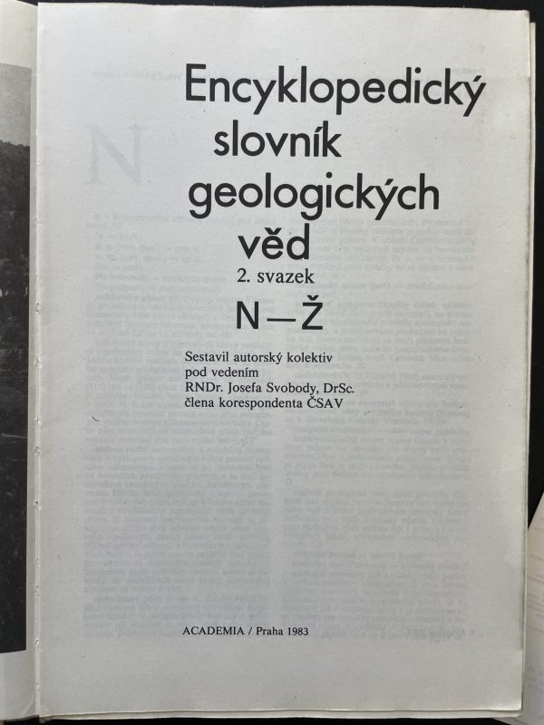 Encyklopedický slovník geologických věd : 2 díly (A-Ž) - Image 5