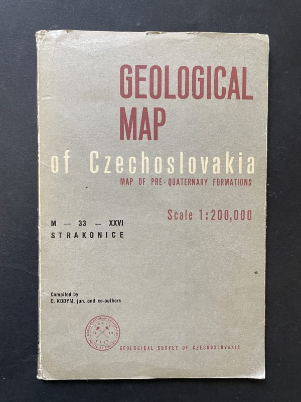 Geological map of Czechoslovakia