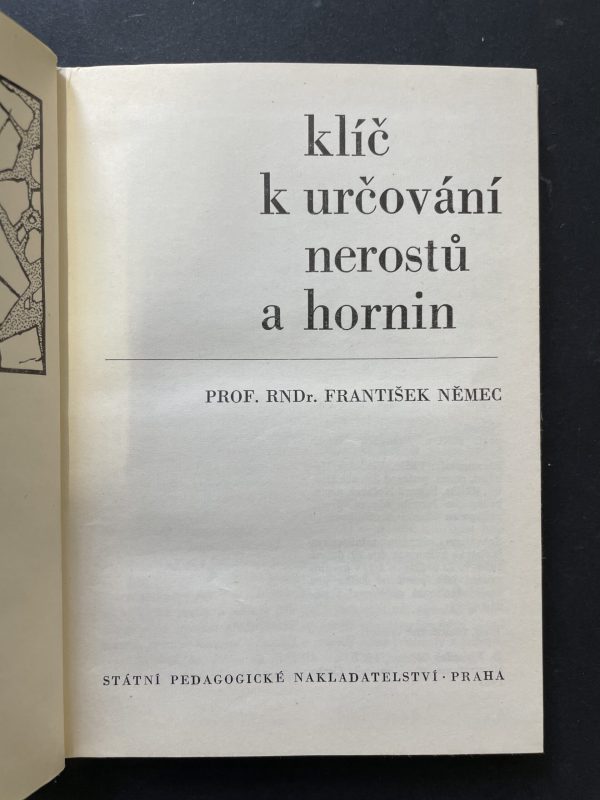 Klíč k určování nerostů a hornin - Image 2