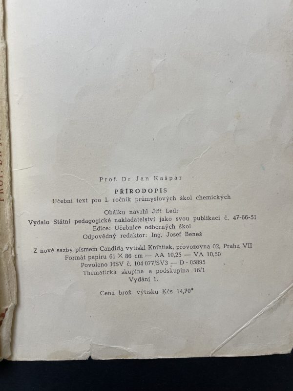 Přírodopis – učební text pro I. ročník průmyslových škol chemických - Image 4