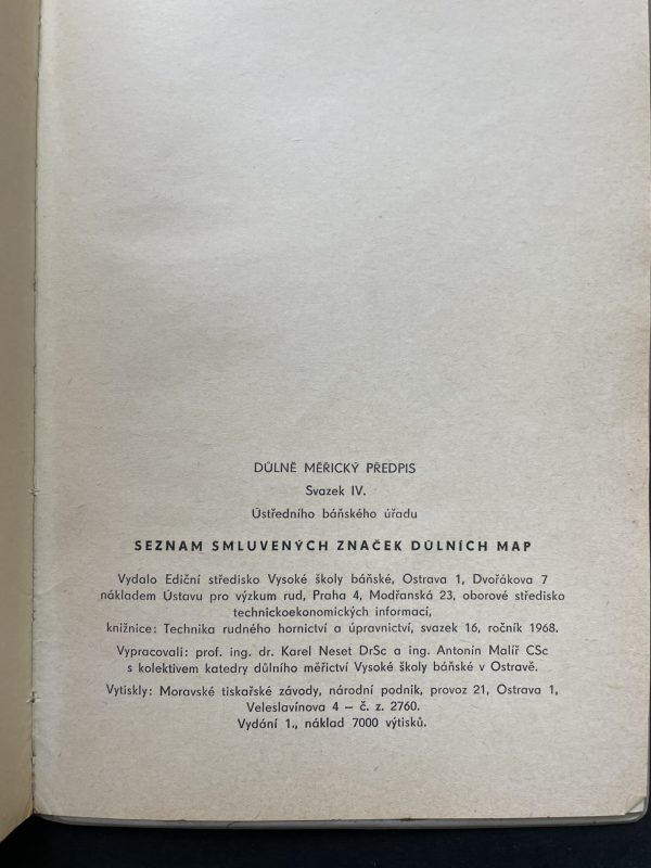 Seznam smluvených značek důlních map – Bild 3