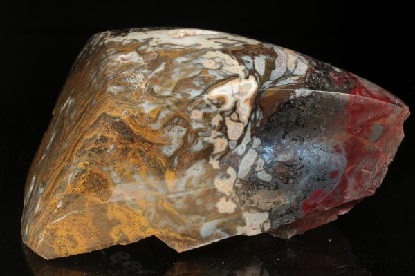 Eisenhaltiger Quarz mit Achat-Augen – Bild 3