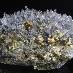 Chalcopyrite, Rock Crystal  .